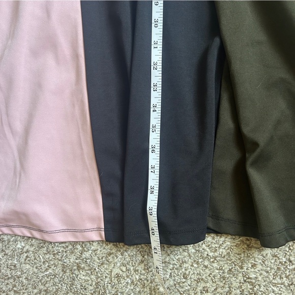 Hutch Asymmetrical Pink and Black A-line Mini Dress Retro Colorblock 60s Casual - Picture 6 of 6